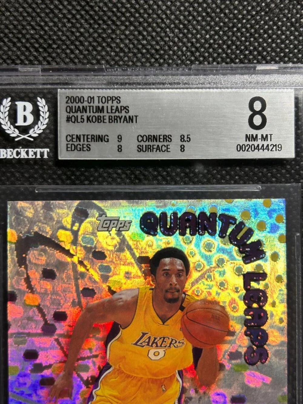 2000-01 Topps Quantum Leaps Kobe Bryant #QL5 BGS 8 NM-MINT Lakers HOF